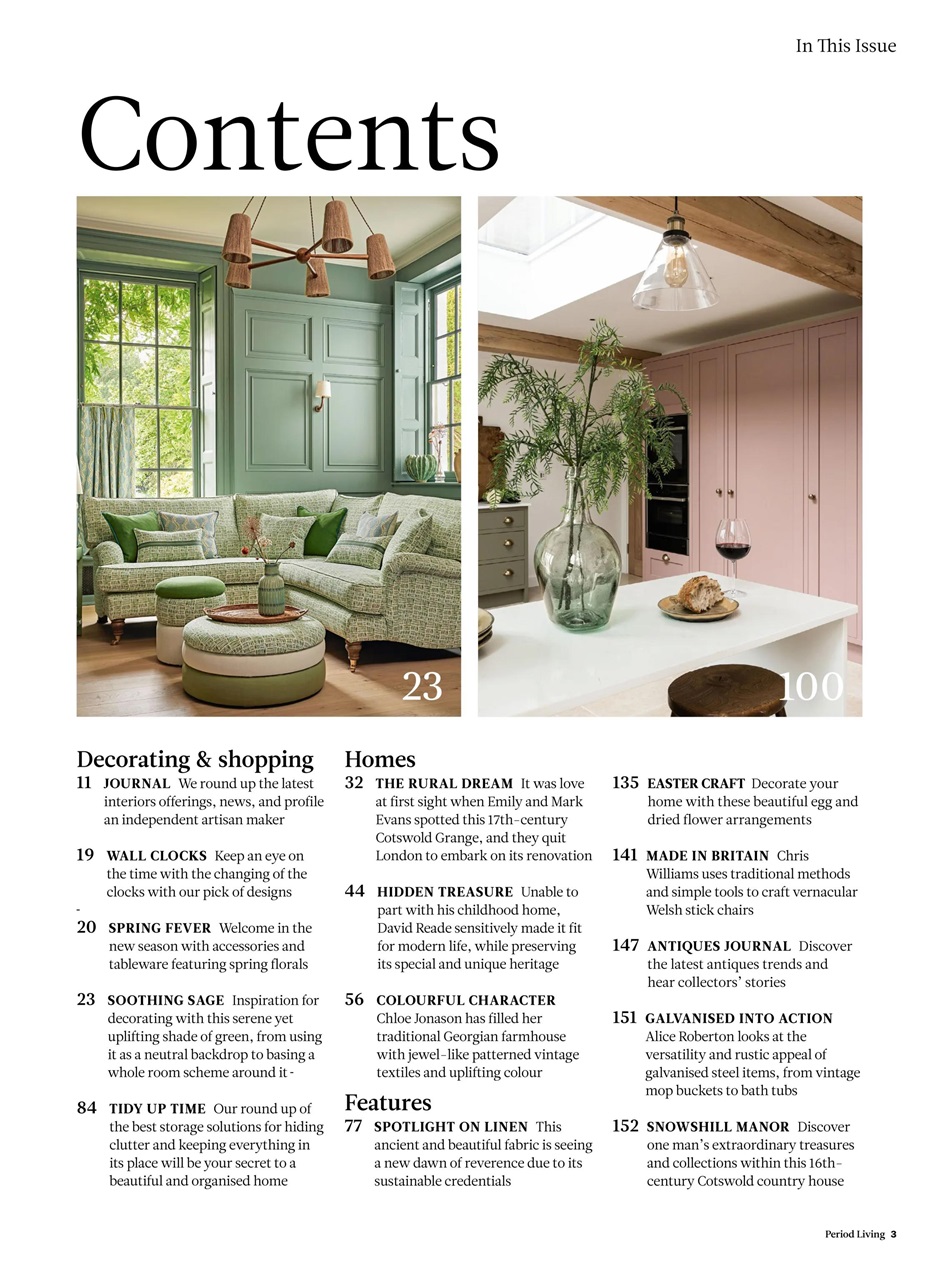 Period Living Magazine Preview Pages