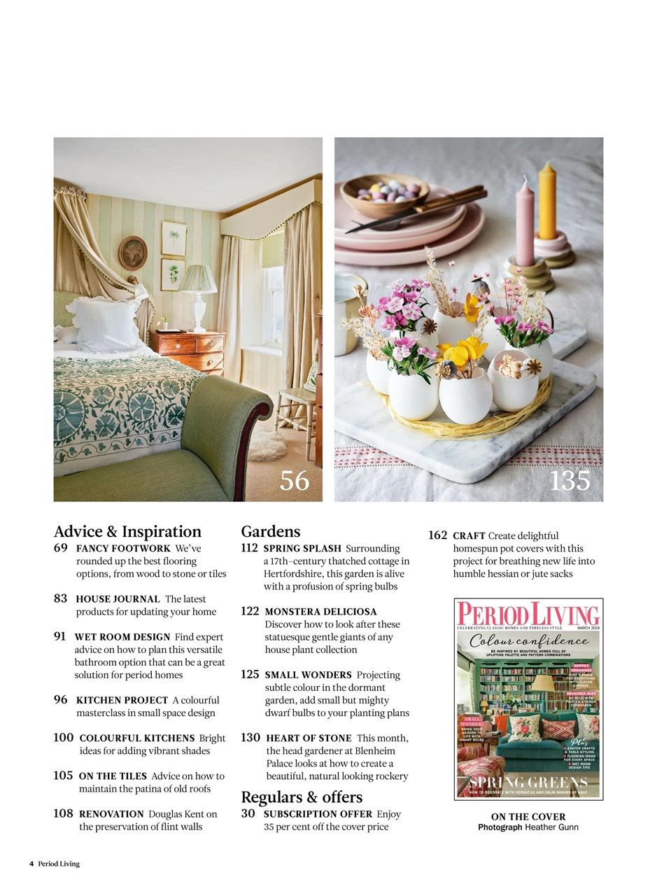 Period Living Magazine Preview Pages