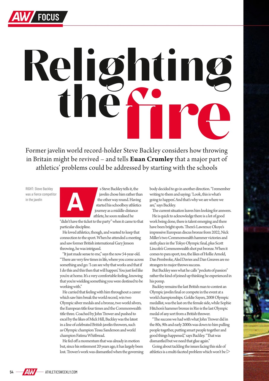 AW – Athletics Weekly Magazine Preview Pages