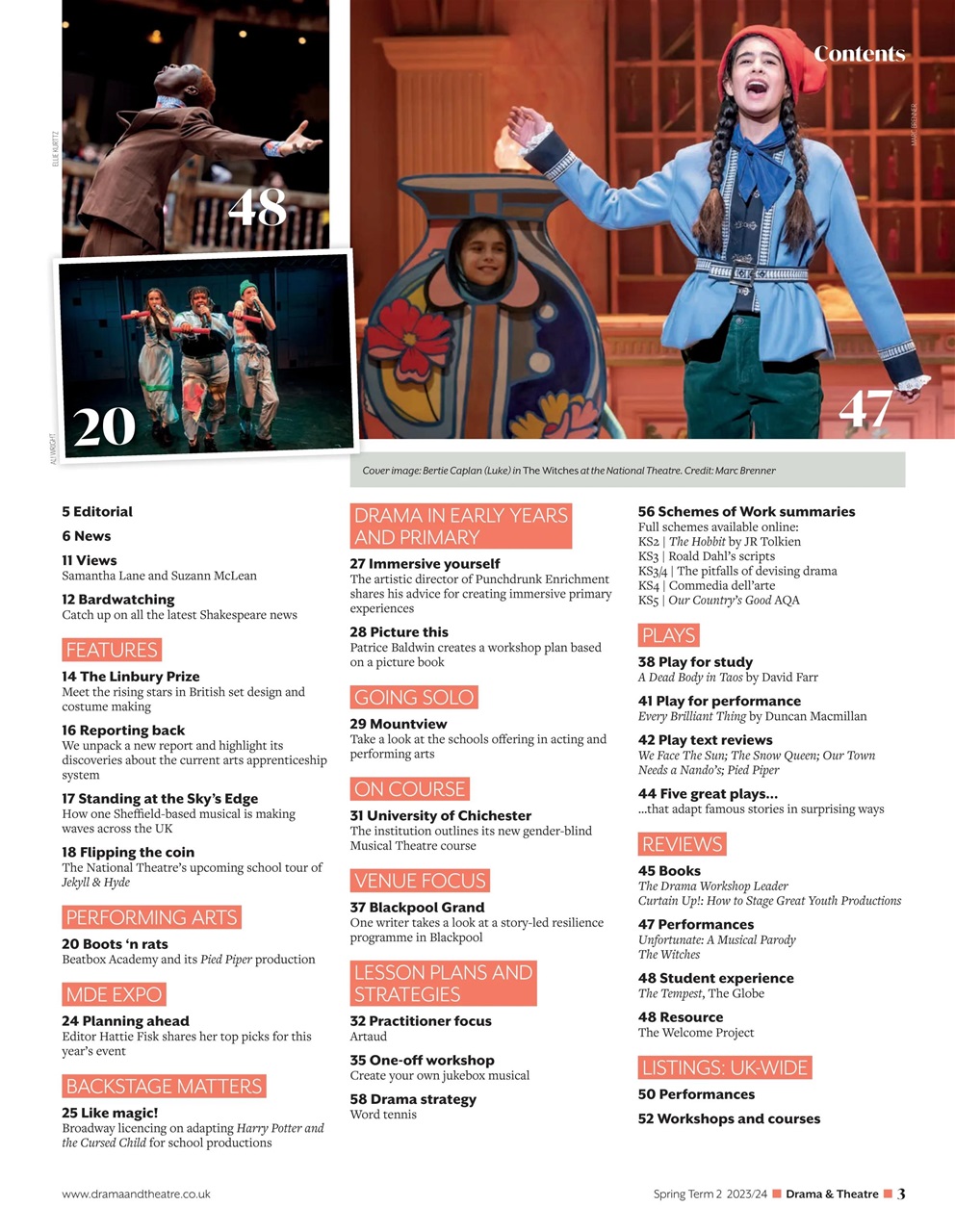 Drama and Theatre Preview Pages