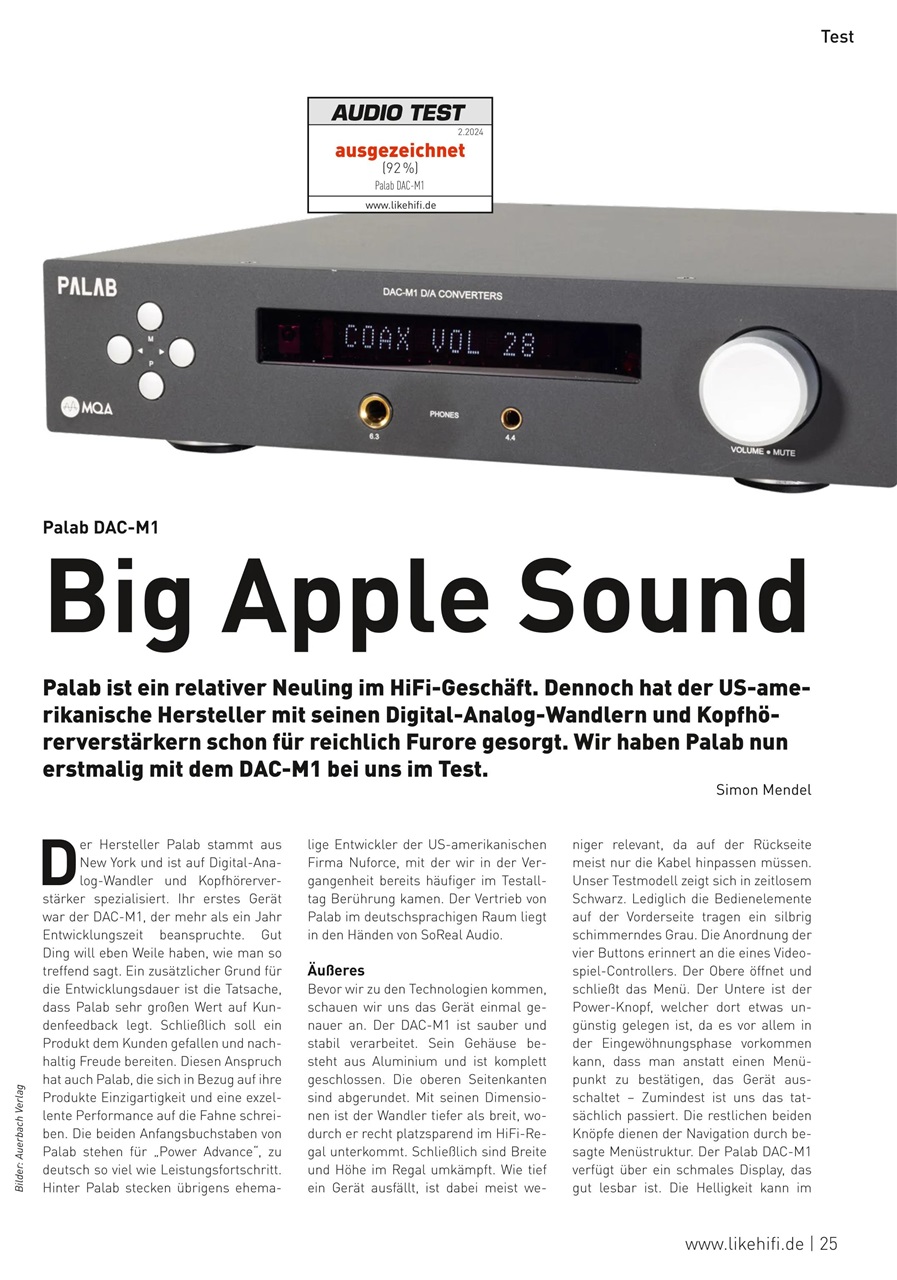 Audio Test Preview Pages