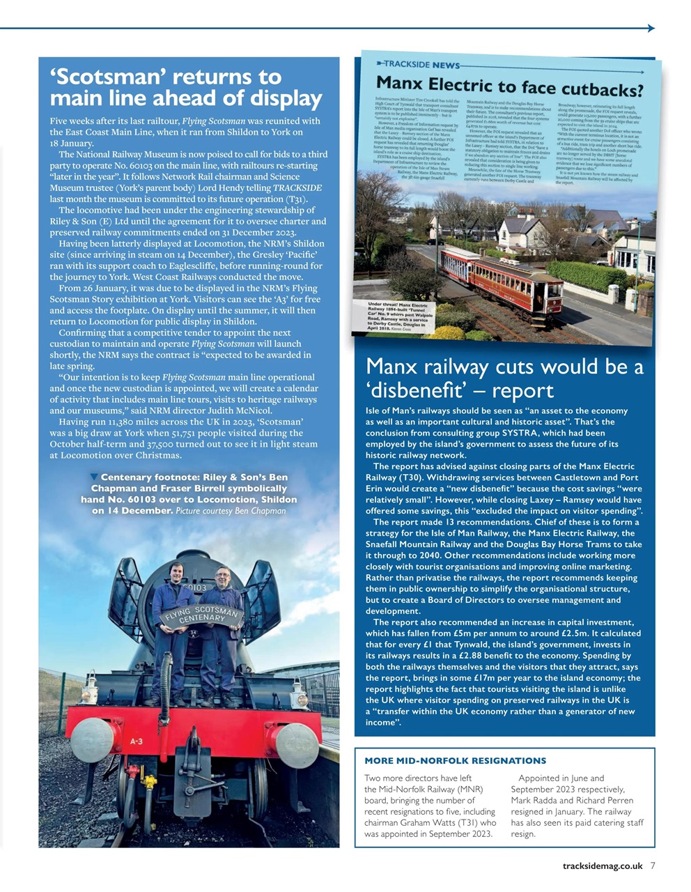 Trackside Preview Pages