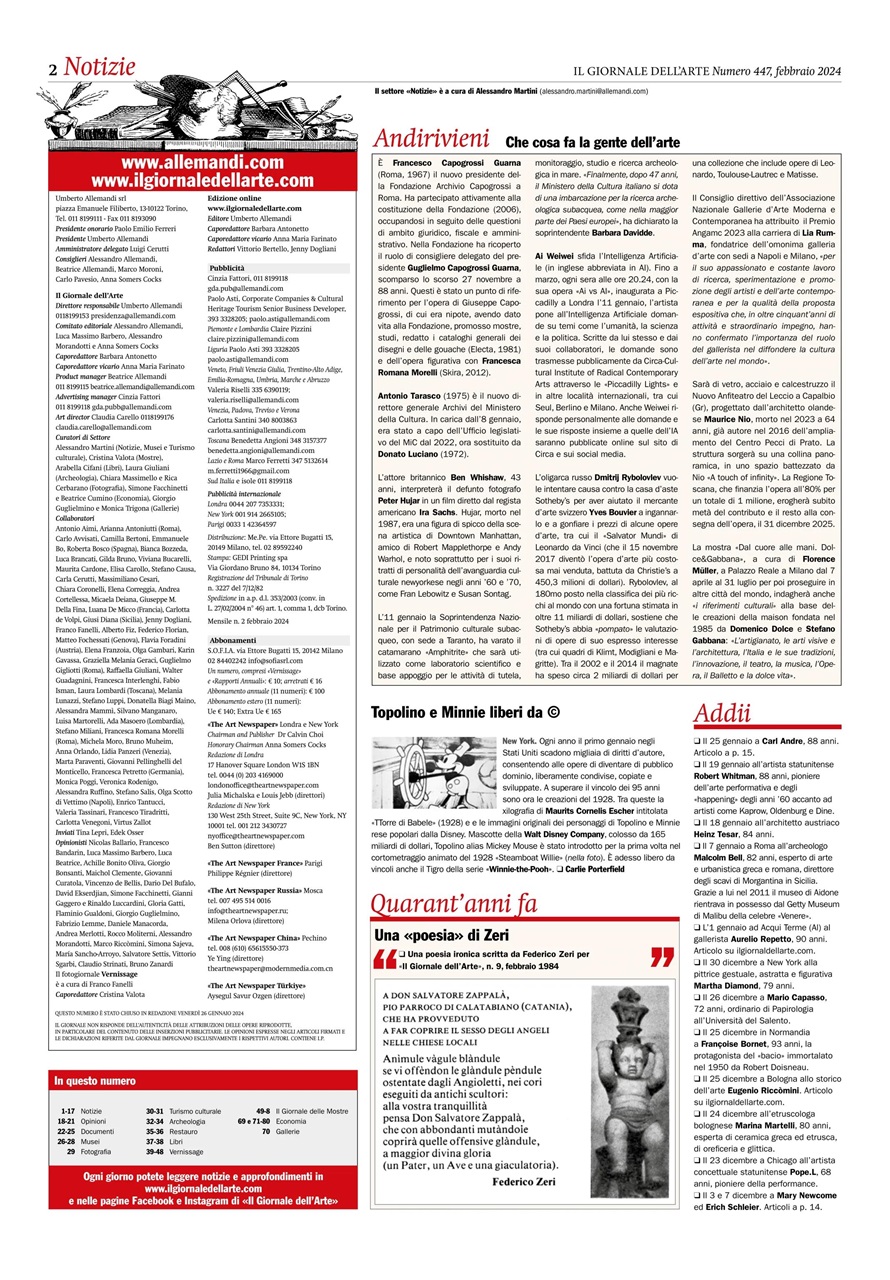 Il Giornale Dell’Arte Preview Pages