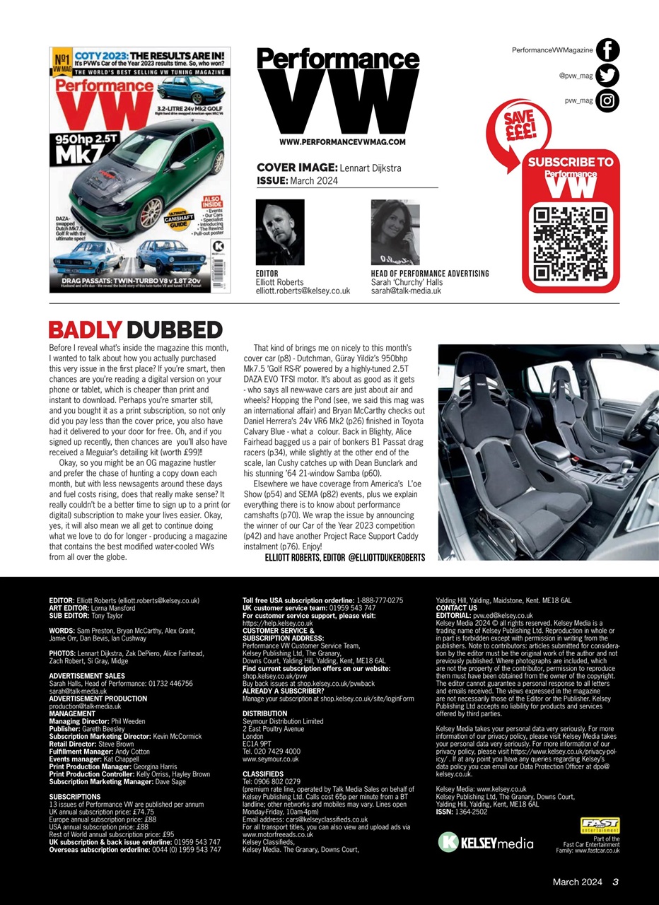 Performance VW Preview Pages