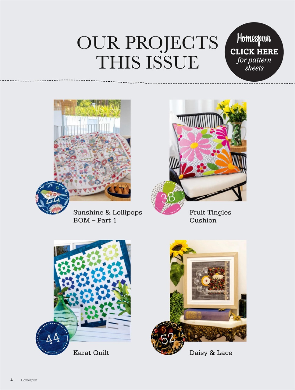 Homespun Preview Pages