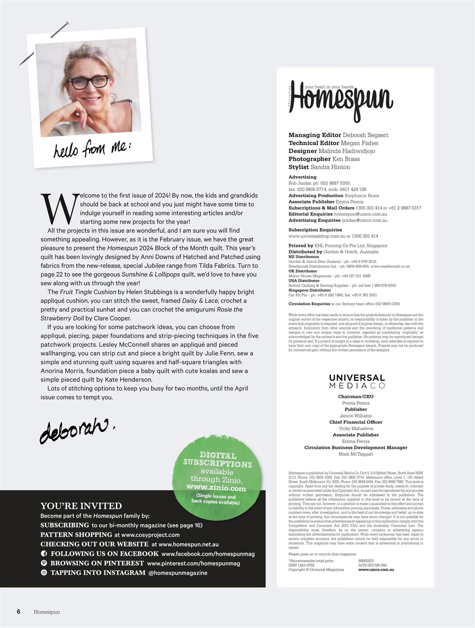 Homespun Preview Pages