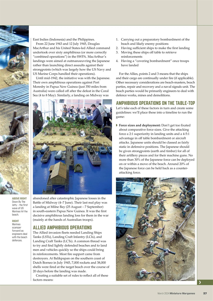 Miniature Wargames Preview Pages