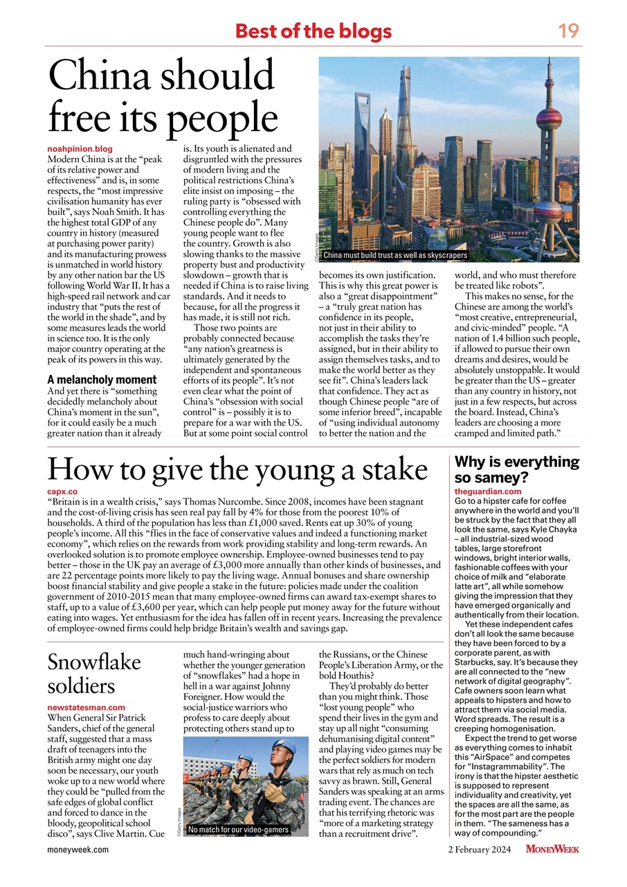 MoneyWeek Preview Pages