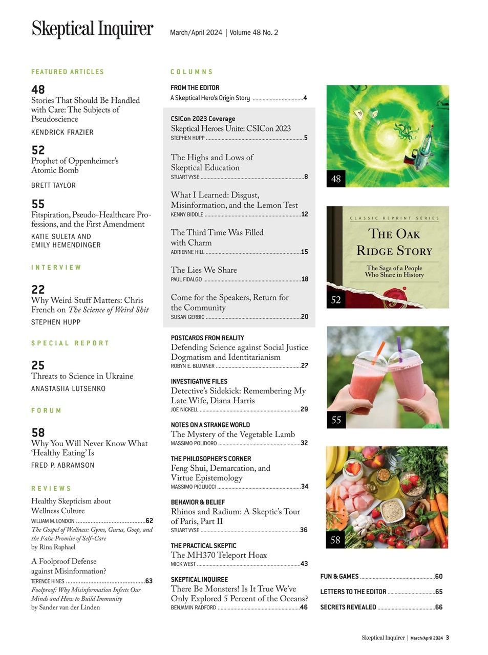 Skeptical Inquirer Preview Pages