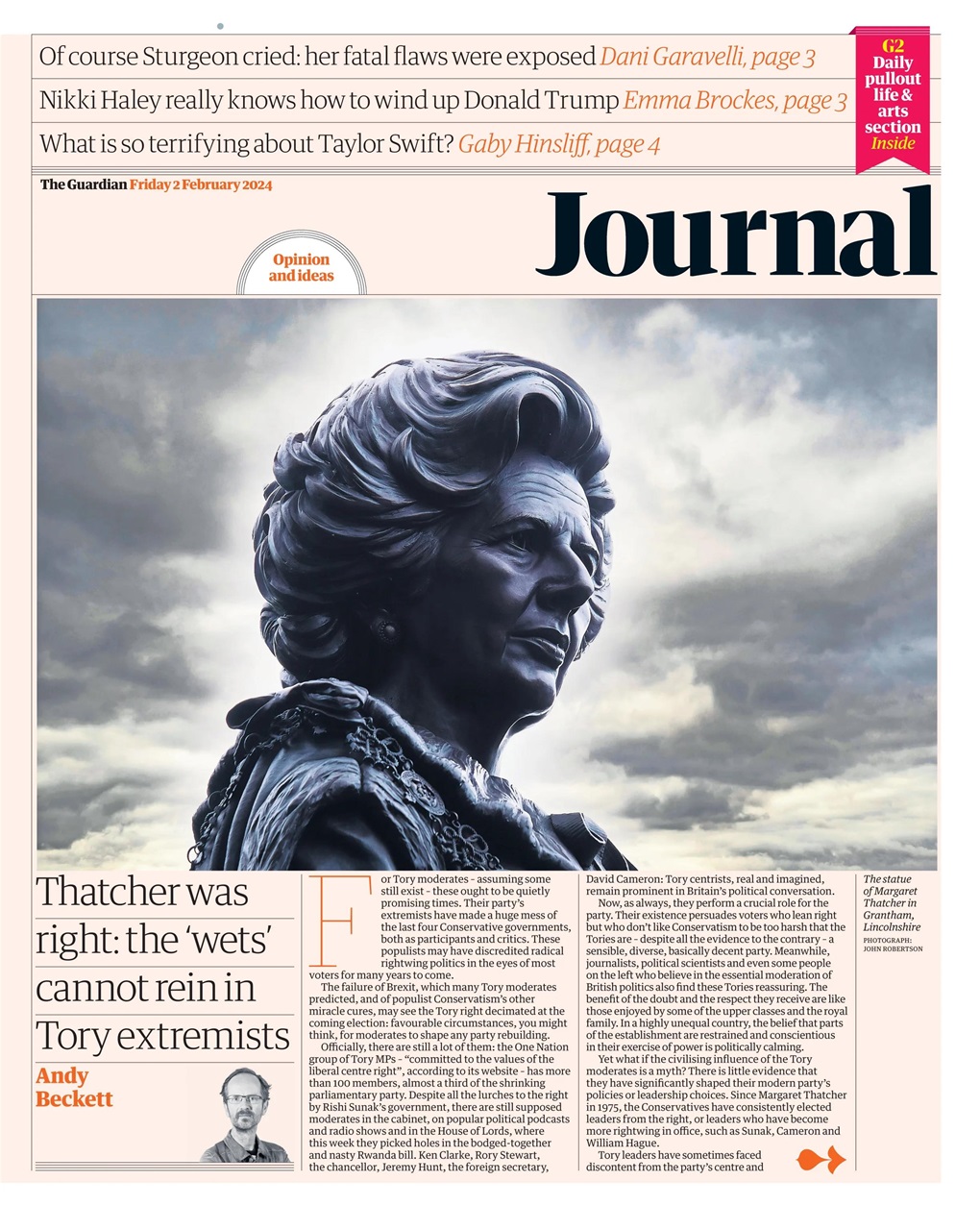 The Guardian Newspaper Preview Pages