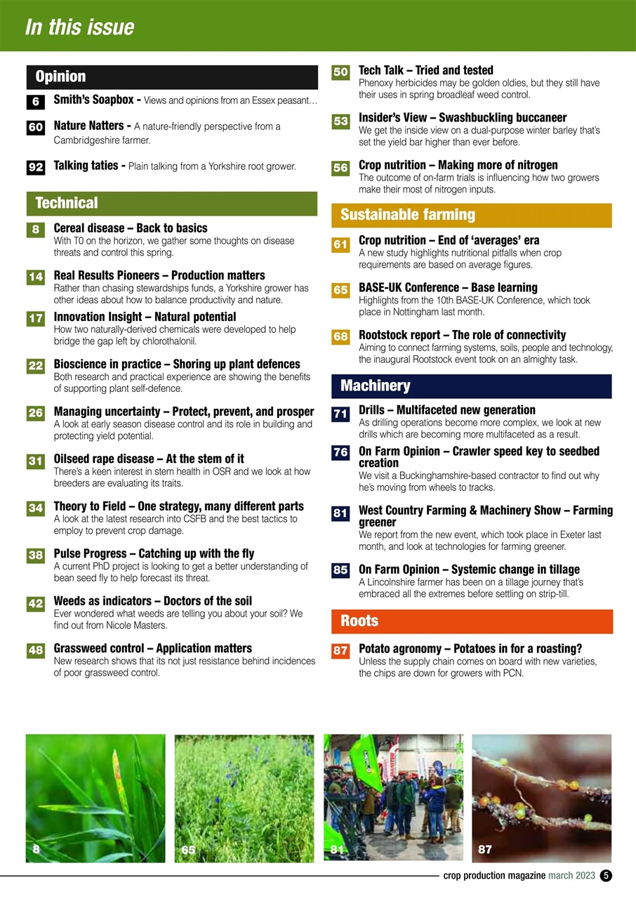 Crop Production Magazine Preview Pages