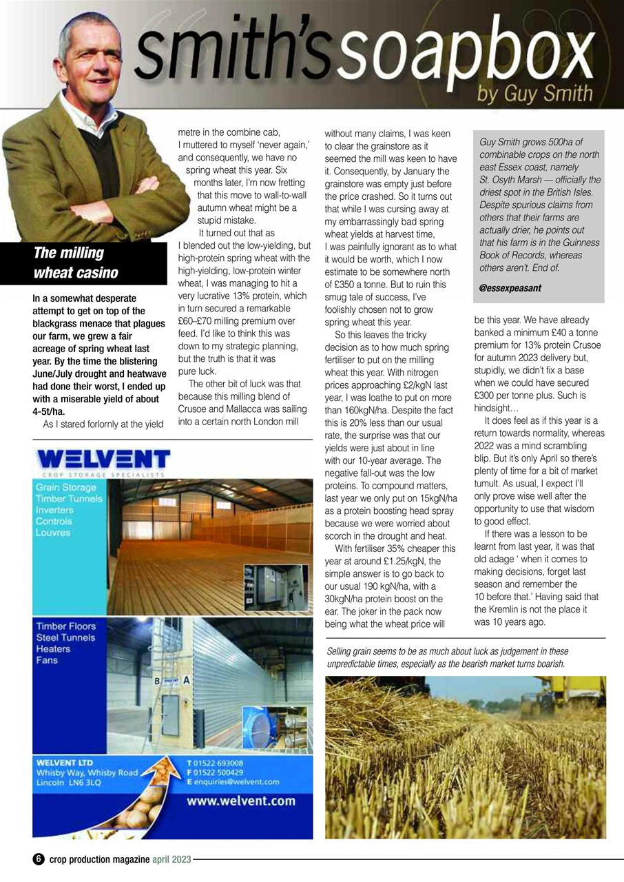 Crop Production Magazine Preview Pages