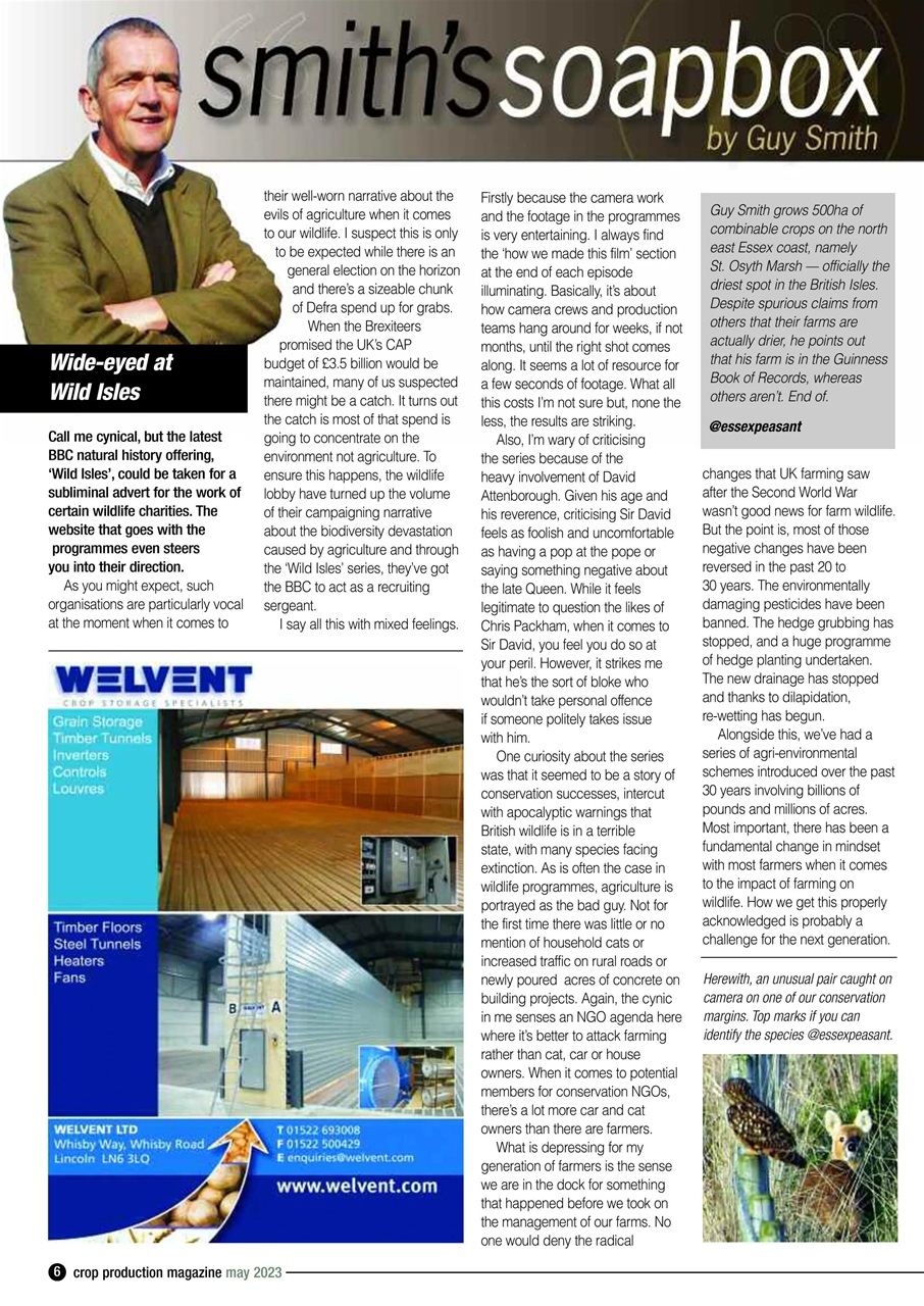 Crop Production Magazine Preview Pages