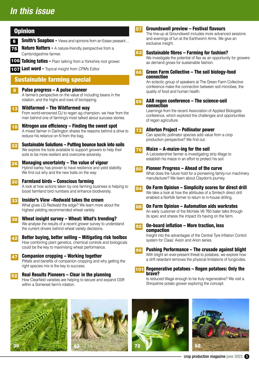 Crop Production Magazine Preview Pages