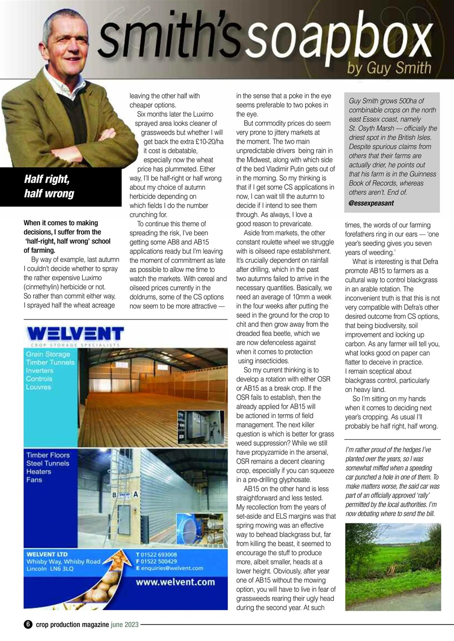 Crop Production Magazine Preview Pages