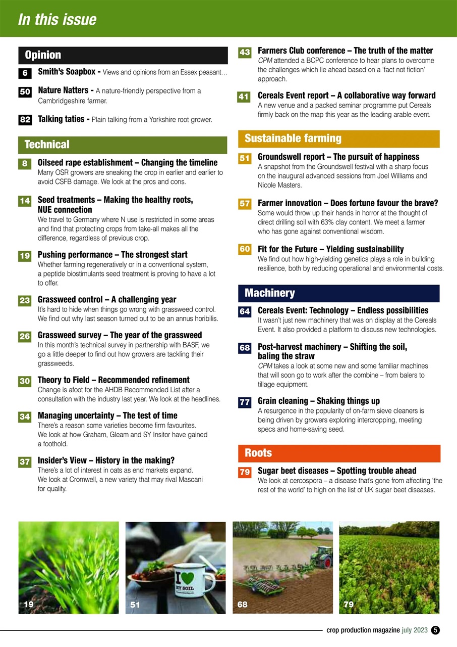 Crop Production Magazine Preview Pages