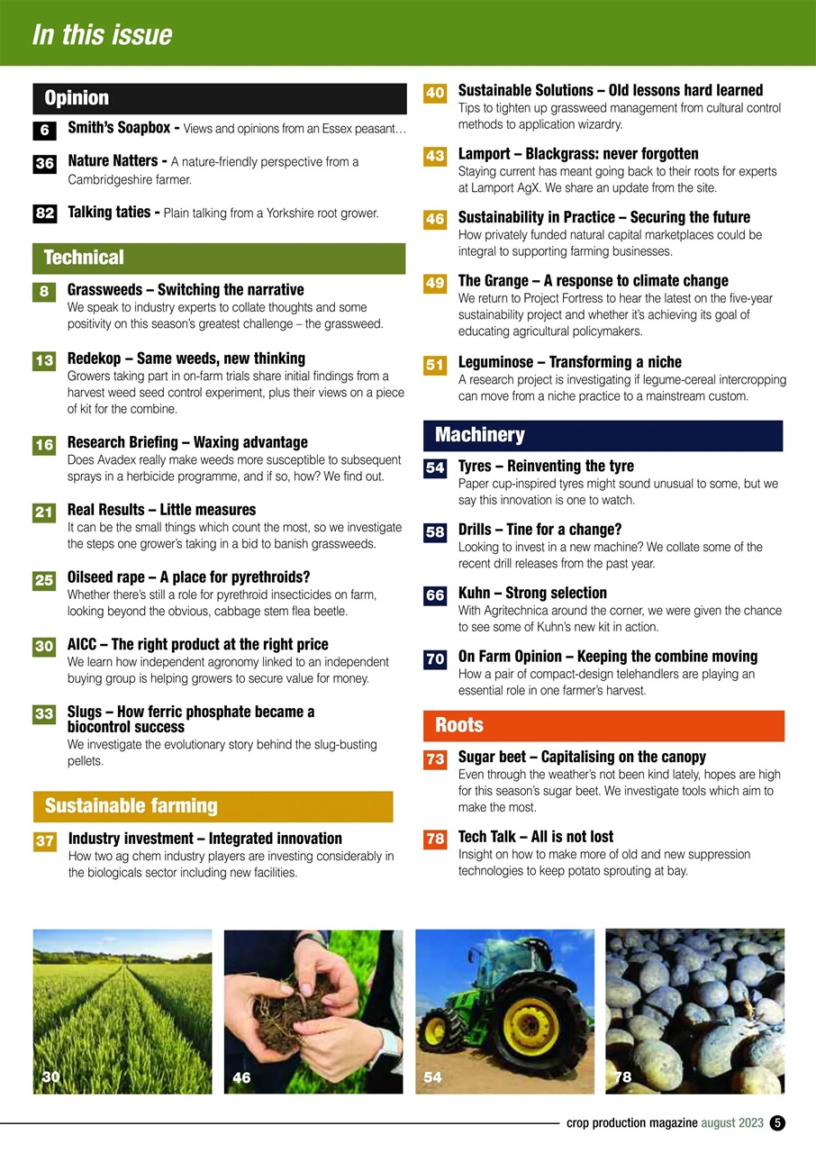 Crop Production Magazine Preview Pages