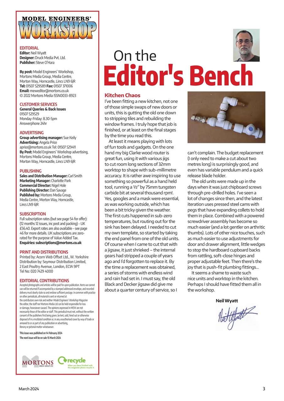 Model Engineer & Workshop Magazine Preview Pages