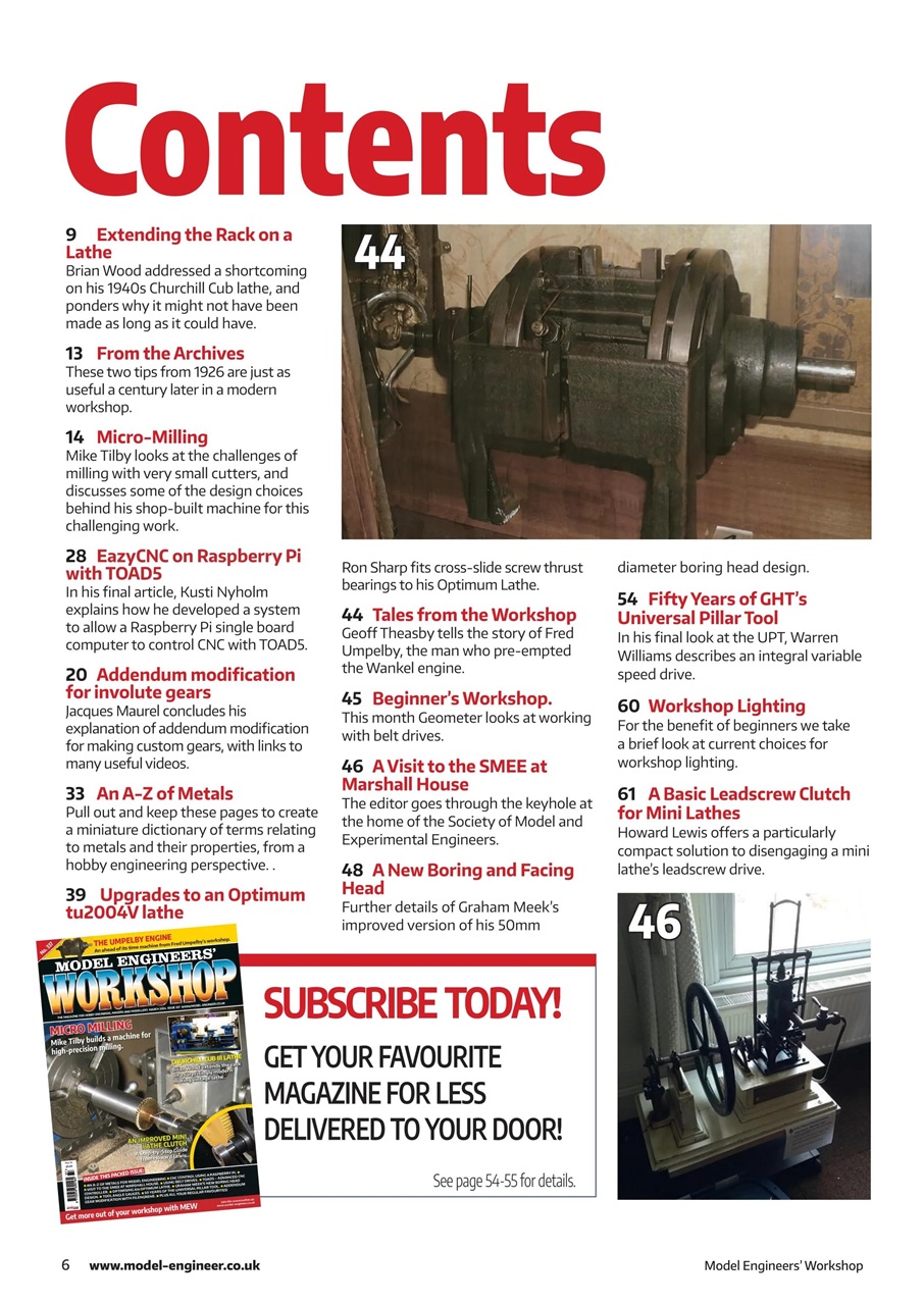 Model Engineer & Workshop Magazine Preview Pages