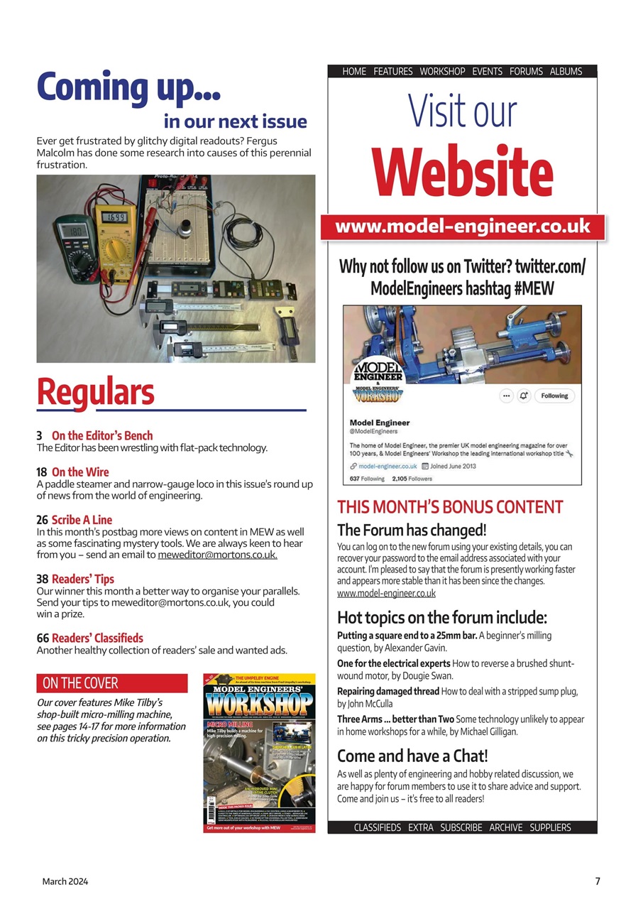 Model Engineer & Workshop Magazine Preview Pages