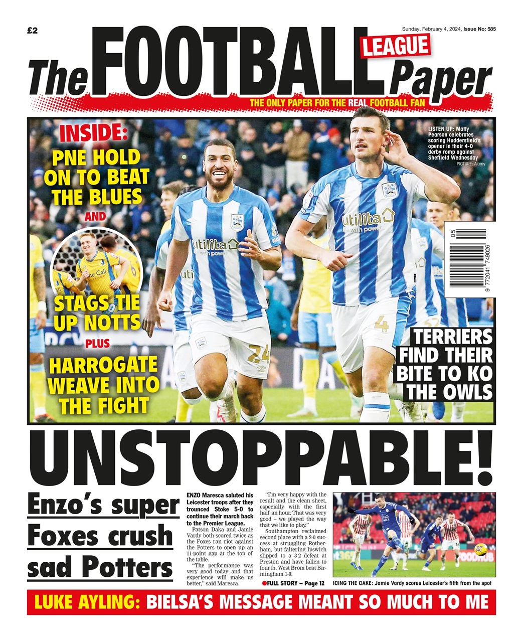 The Football League Paper Preview Pages