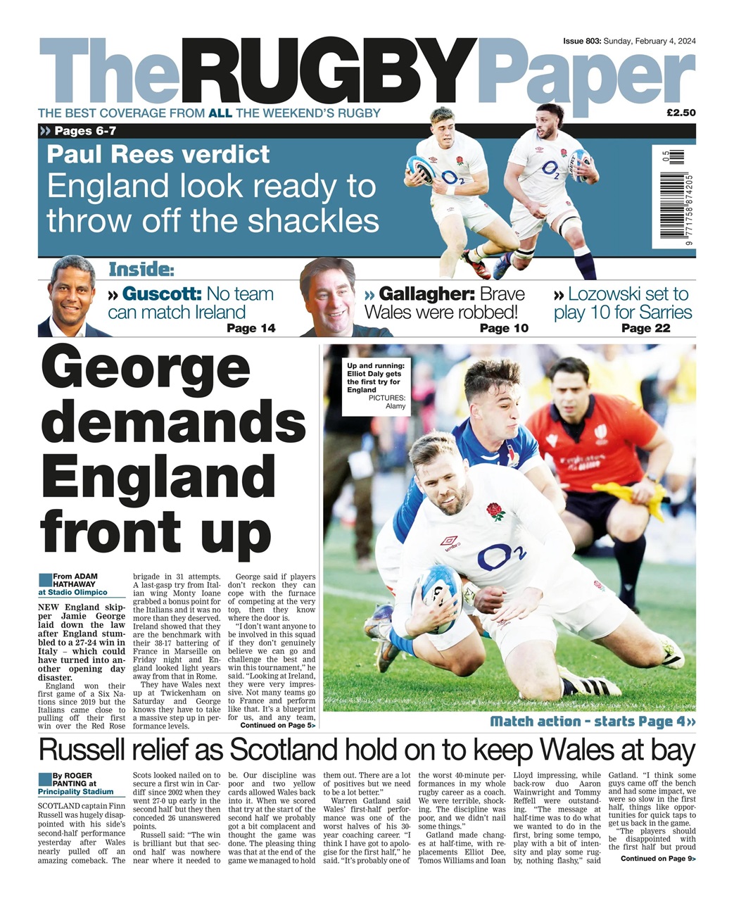 The Rugby Paper Preview Pages