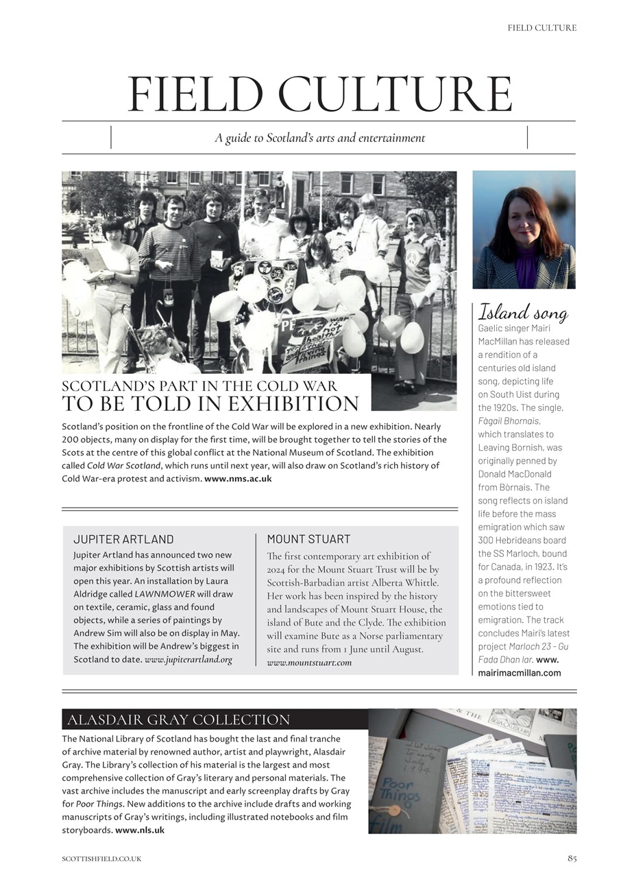 Scottish Field Preview Pages