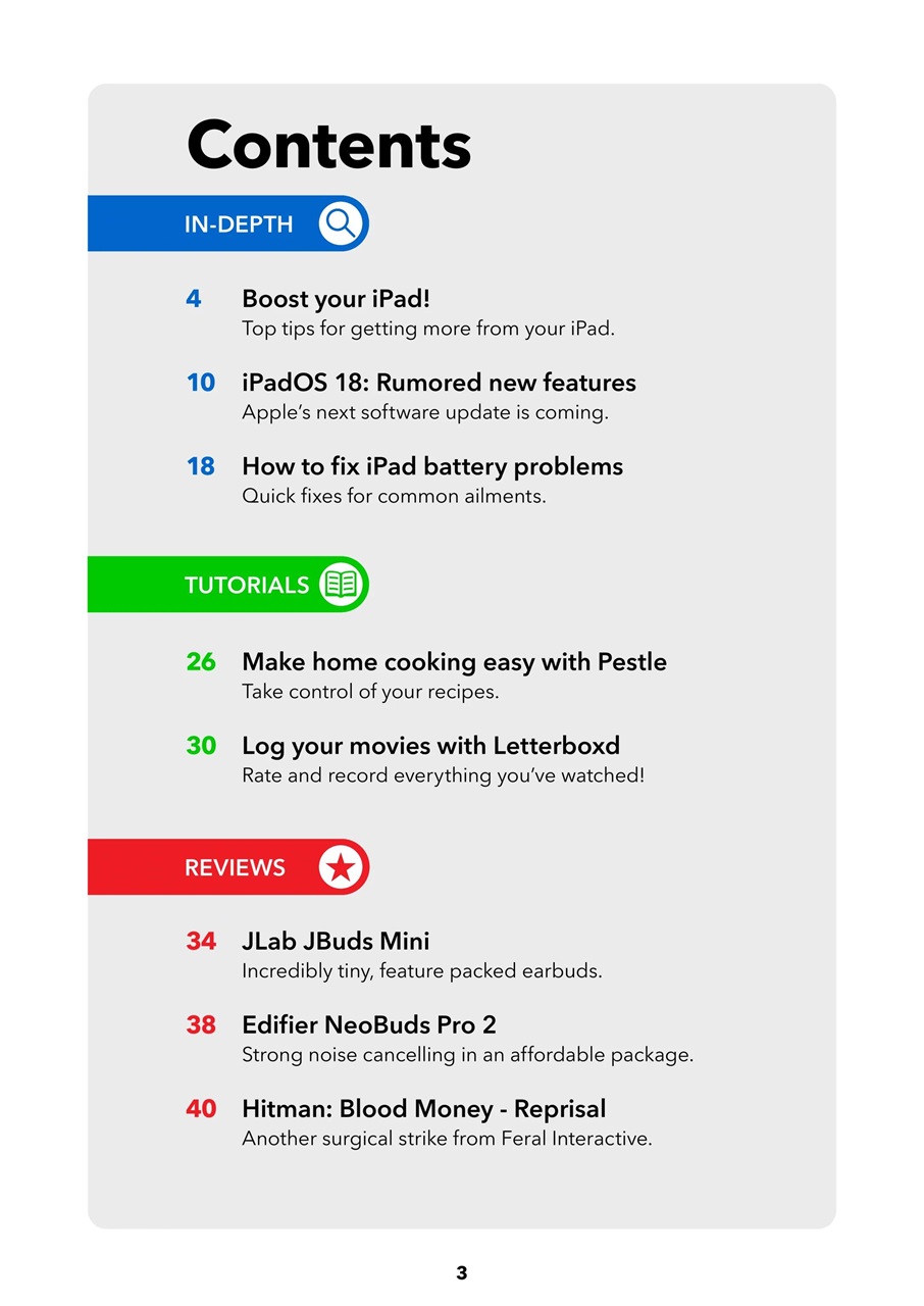 iPad User Preview Pages