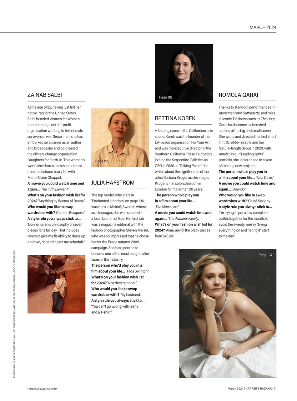 Harper's Bazaar Preview Pages