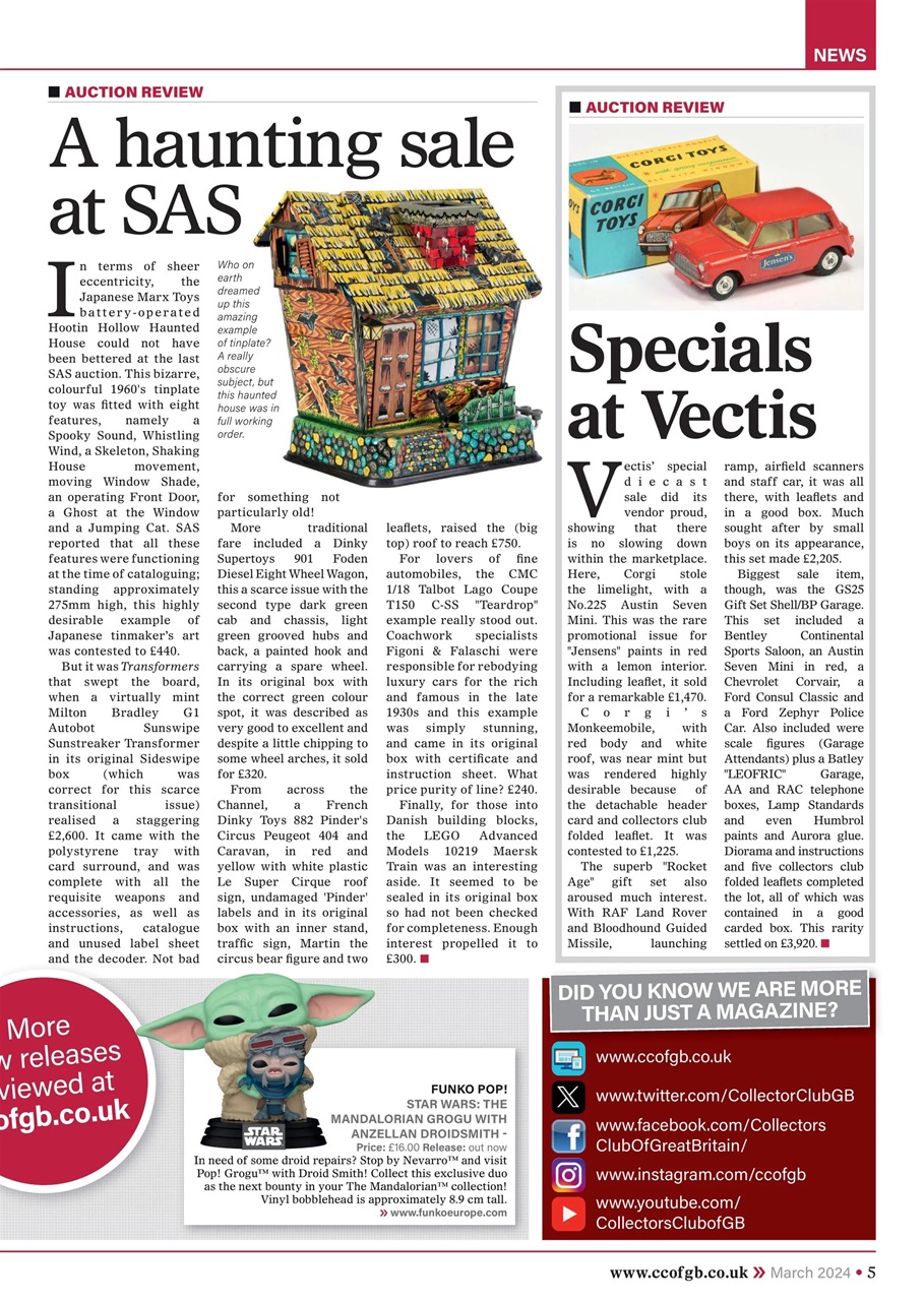 Collectors Gazette Preview Pages