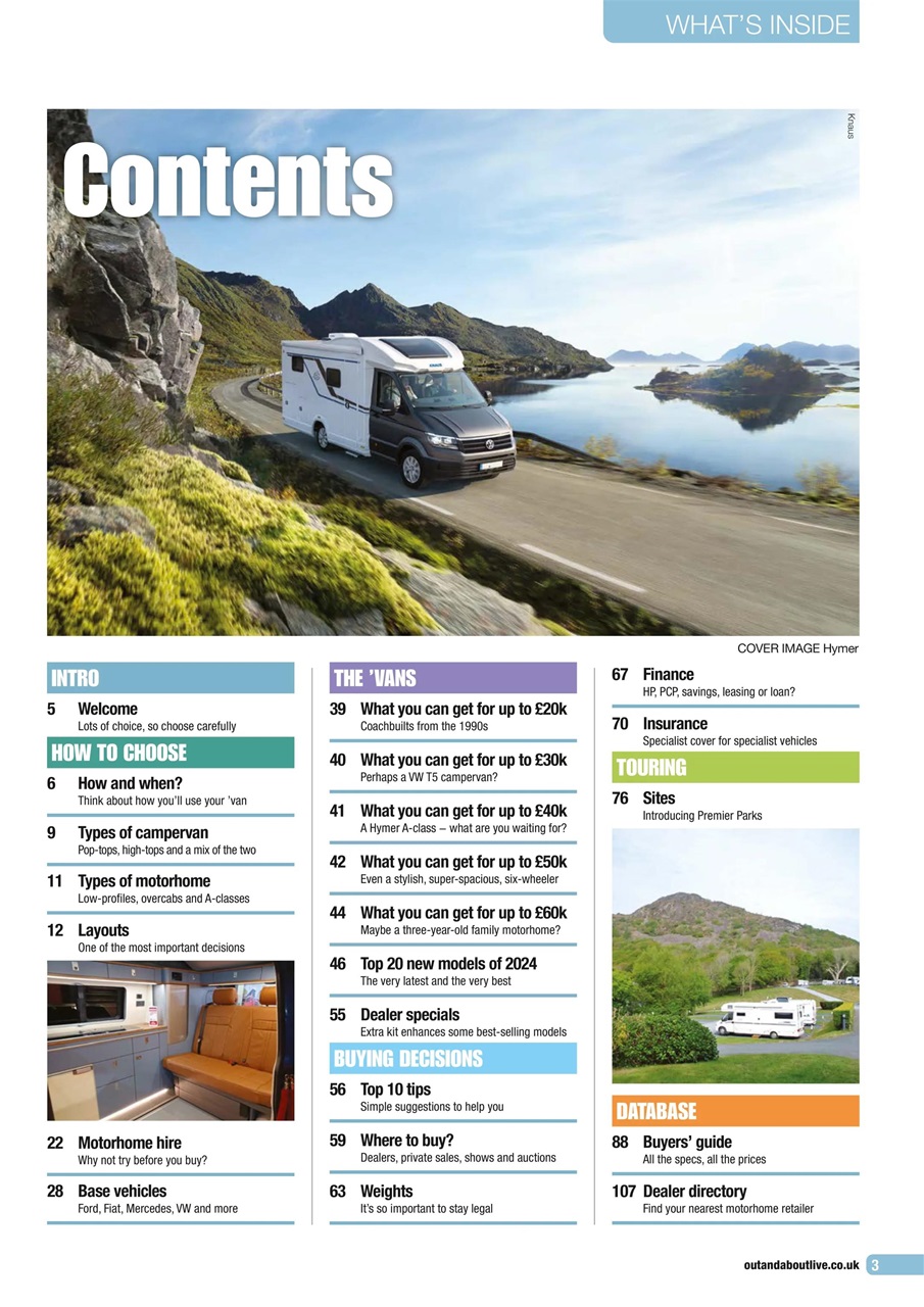 Buying Your Perfect Motorhome Preview Pages