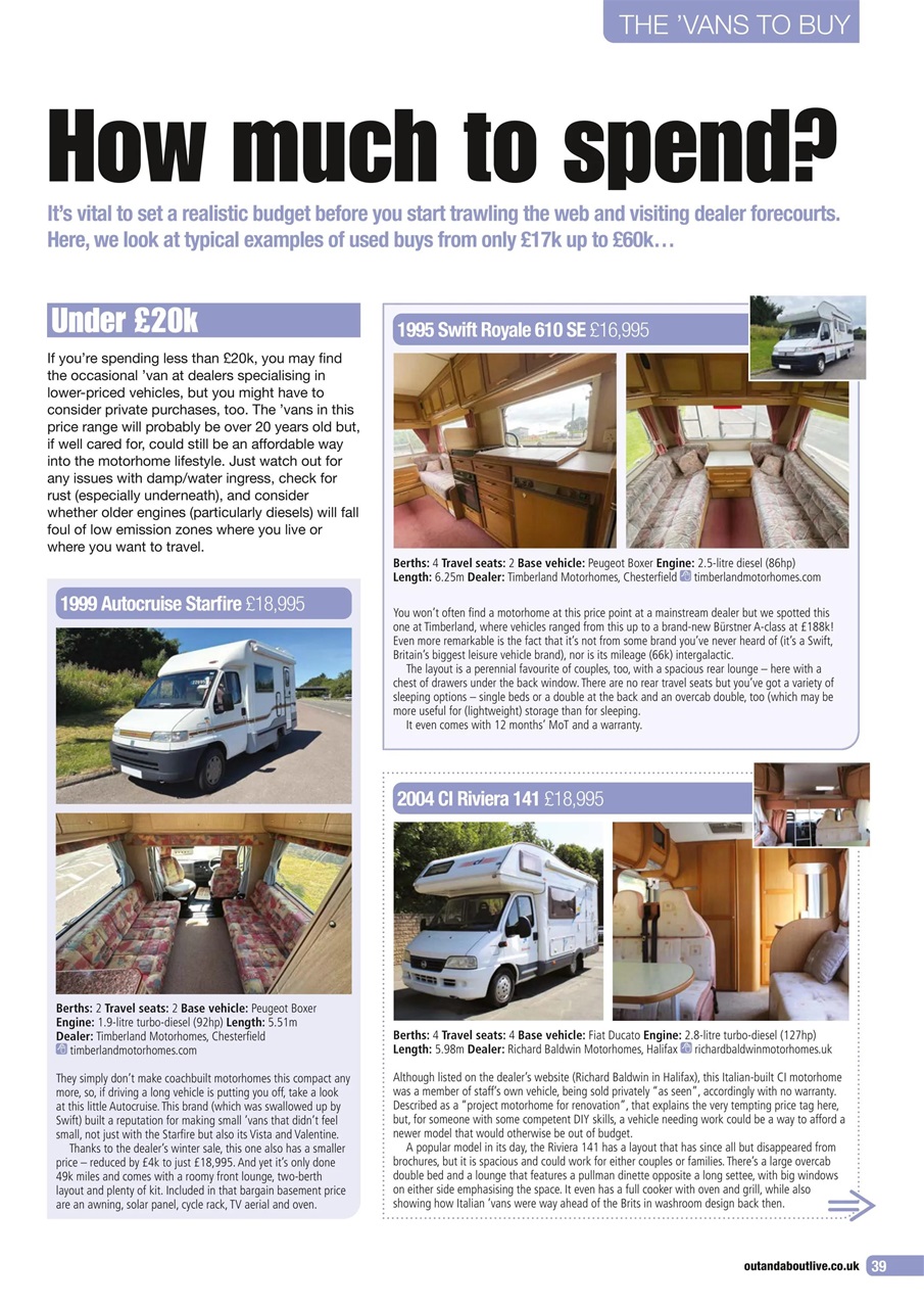 Buying Your Perfect Motorhome Preview Pages