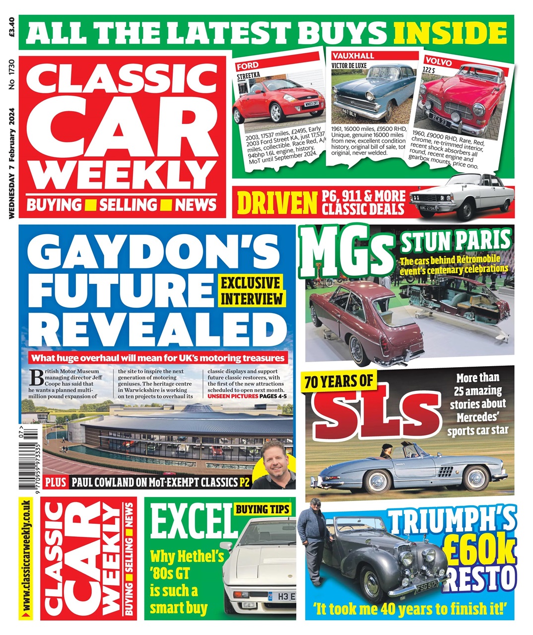 Classic Car Weekly Preview Pages