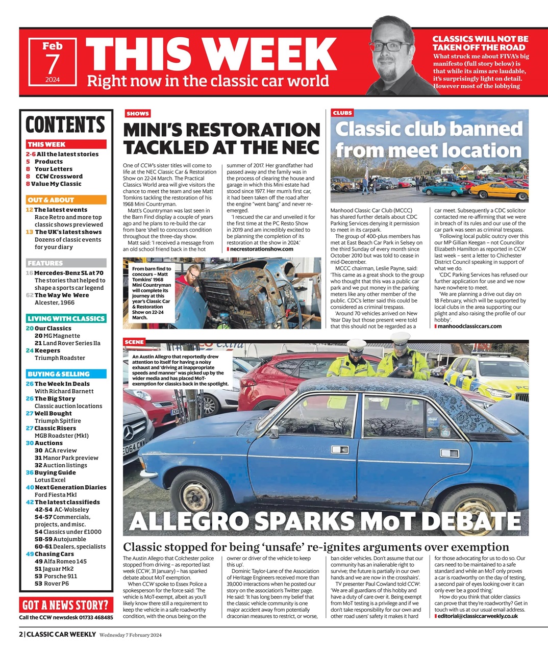 Classic Car Weekly Preview Pages