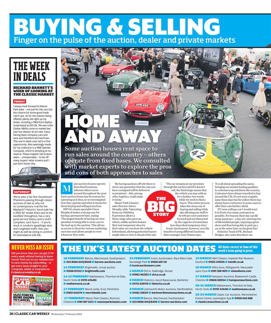 Classic Car Weekly Preview Pages