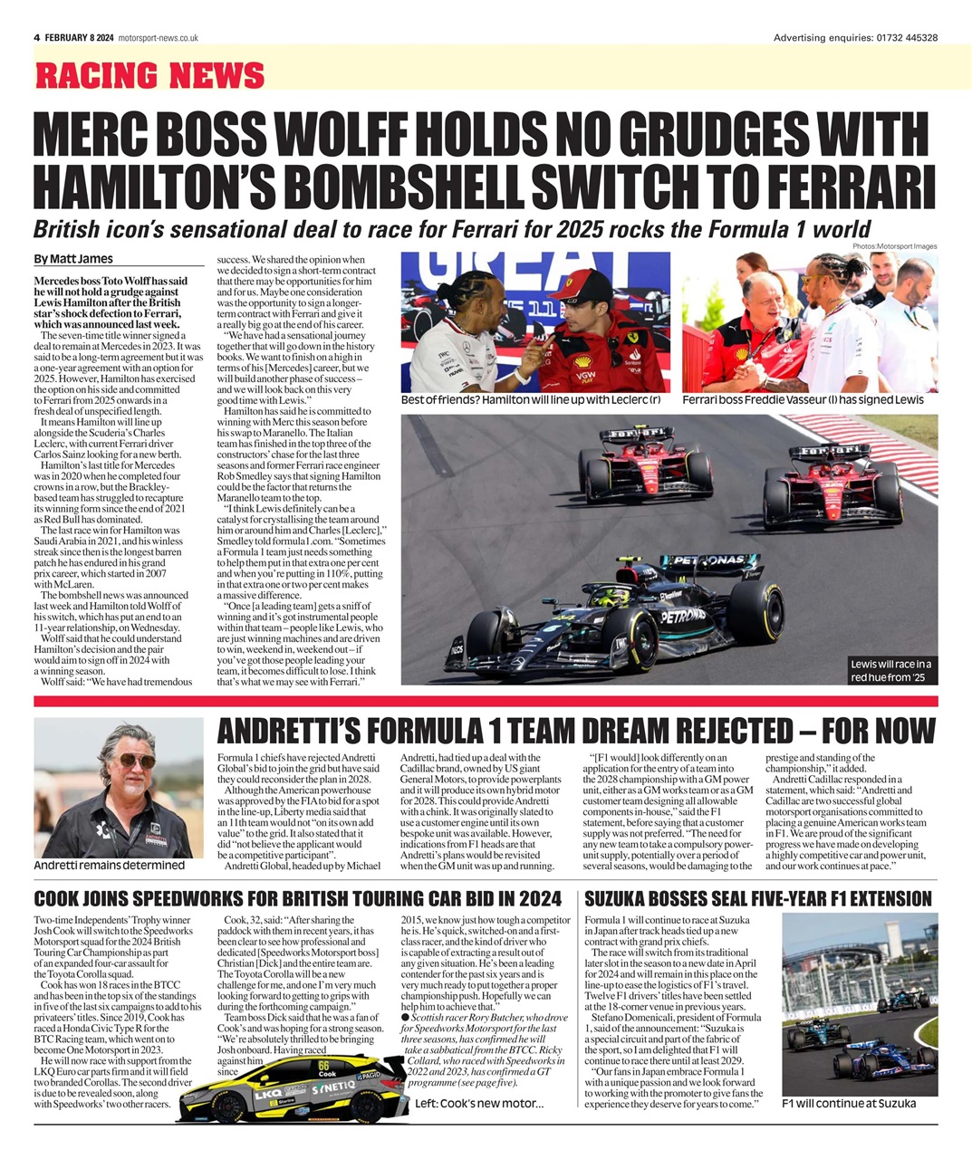 Motorsport News Preview Pages