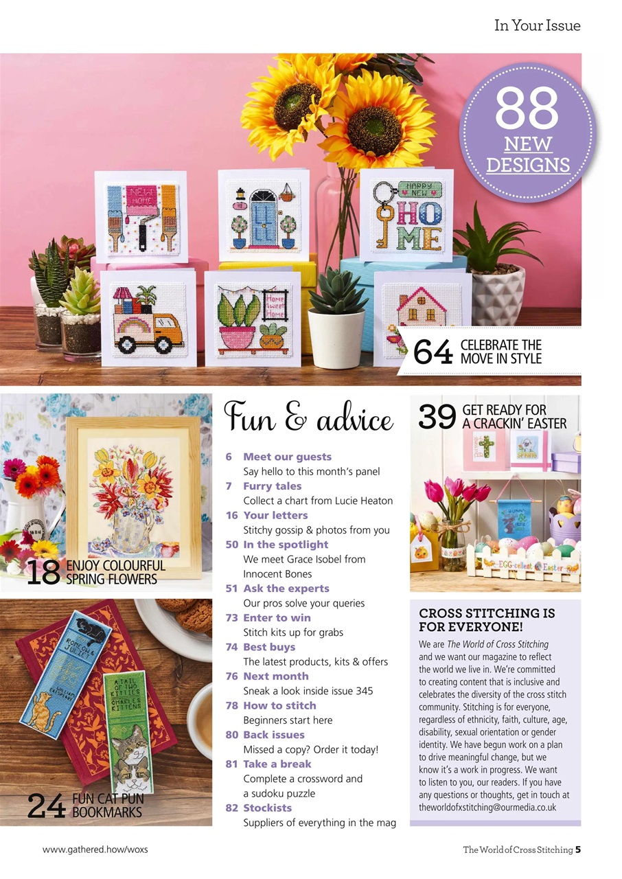 The World of Cross Stitching Preview Pages