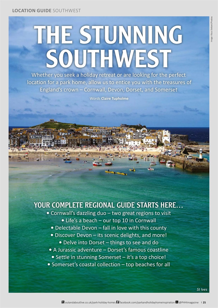 Park and Holiday Home Inspiration magazine Preview Pages