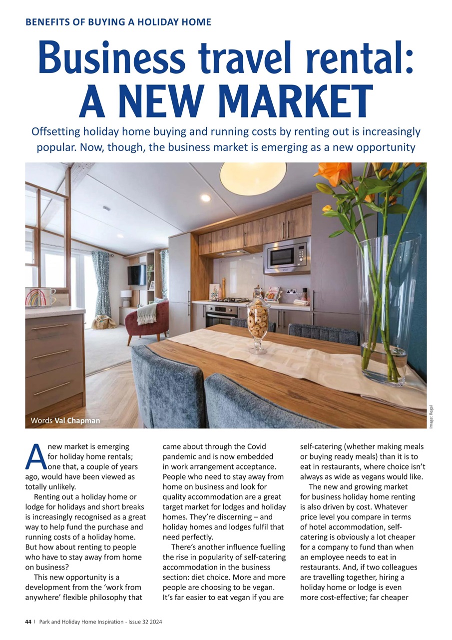 Park and Holiday Home Inspiration magazine Preview Pages