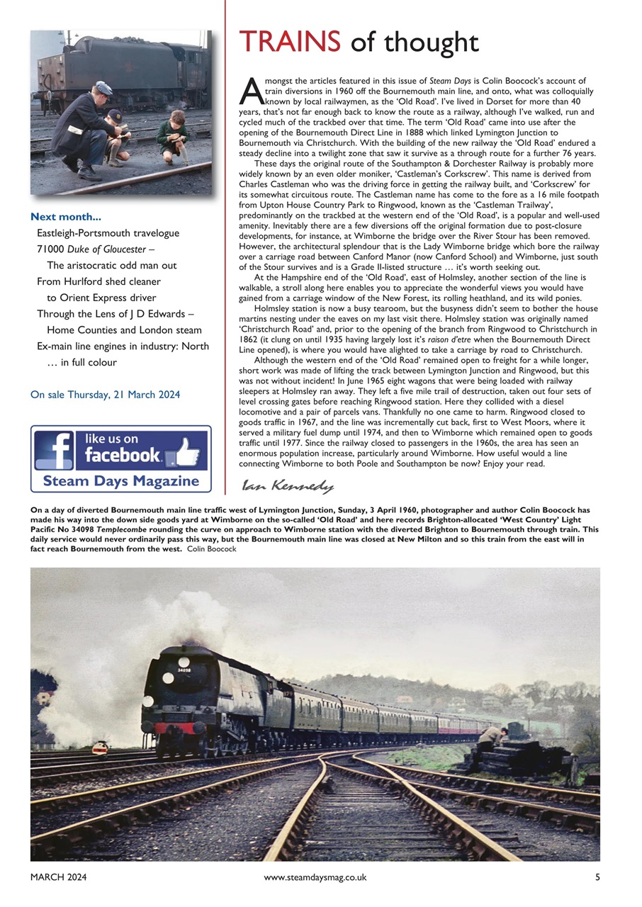 Steam Days Preview Pages