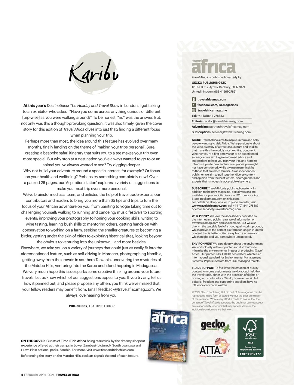Travel Africa Preview Pages