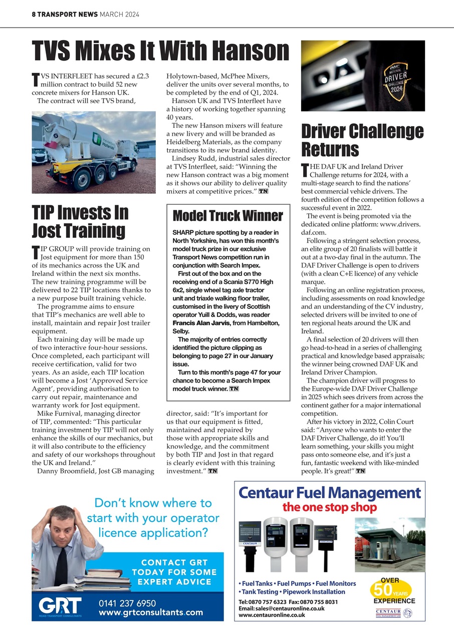 Transport News Preview Pages