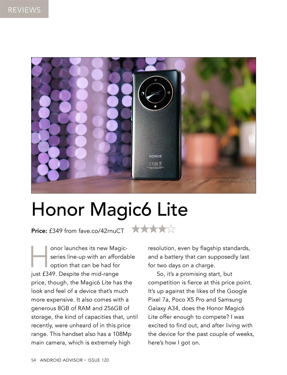 Android Advisor Preview Pages