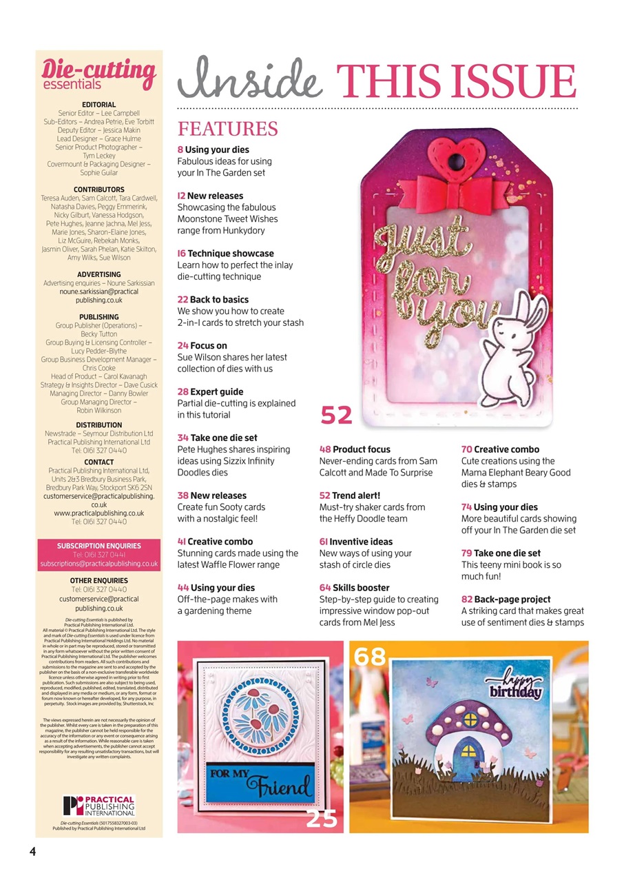 Die-Cutting Essentials Preview Pages