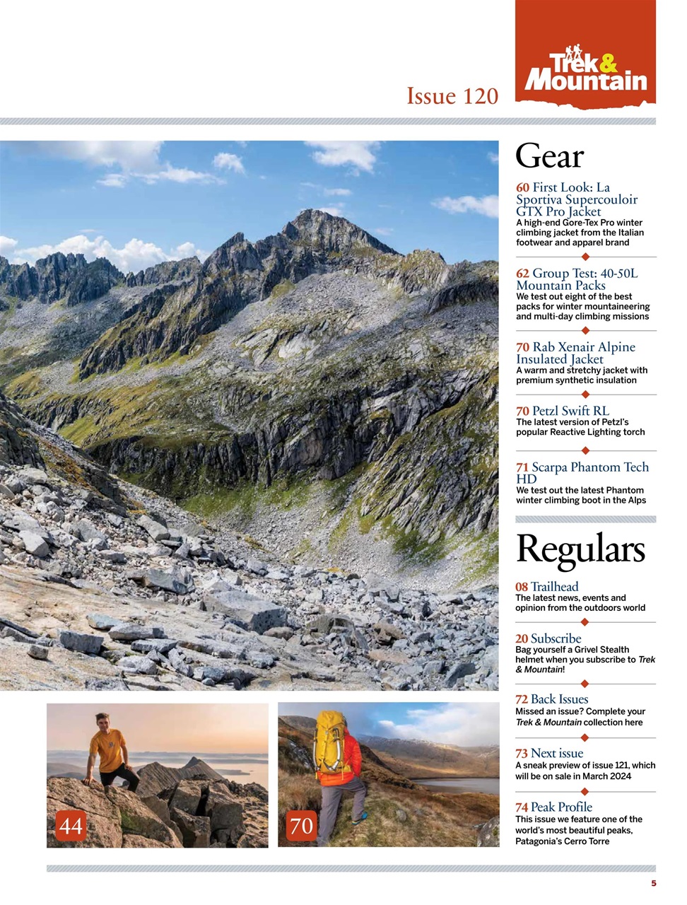 Trek & Mountain Magazine Preview Pages