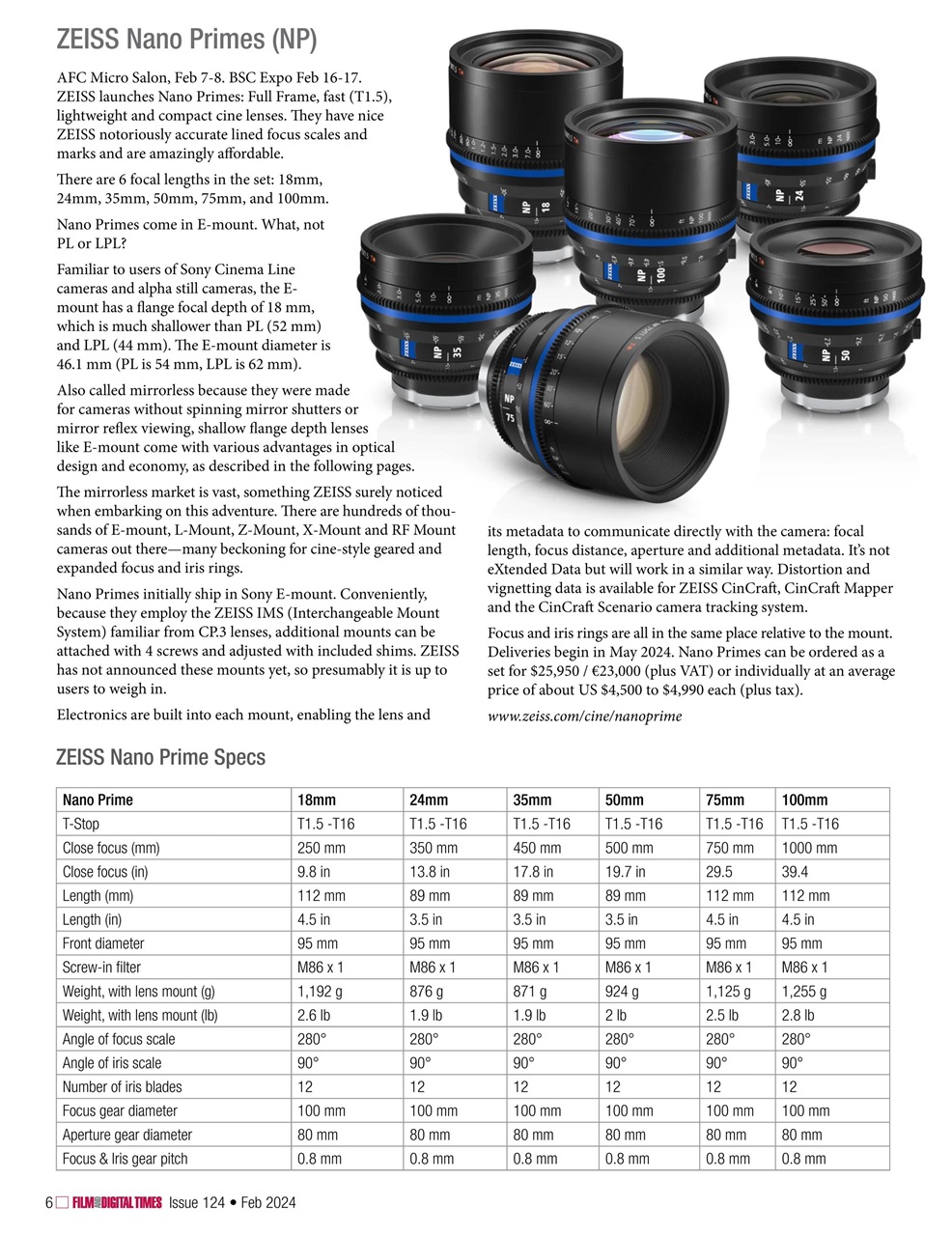 Film and Digital Times Preview Pages