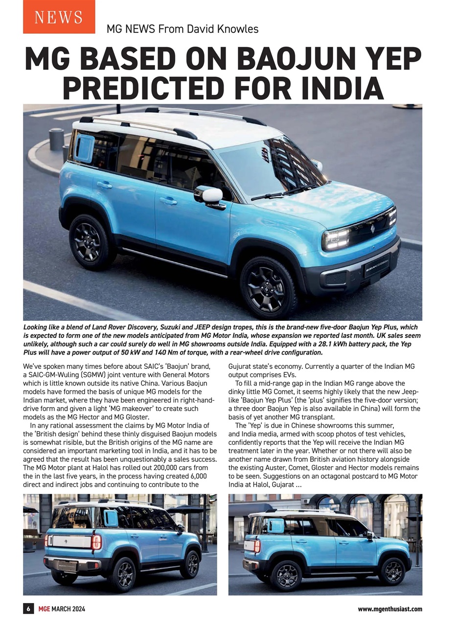 MG Enthusiast Preview Pages