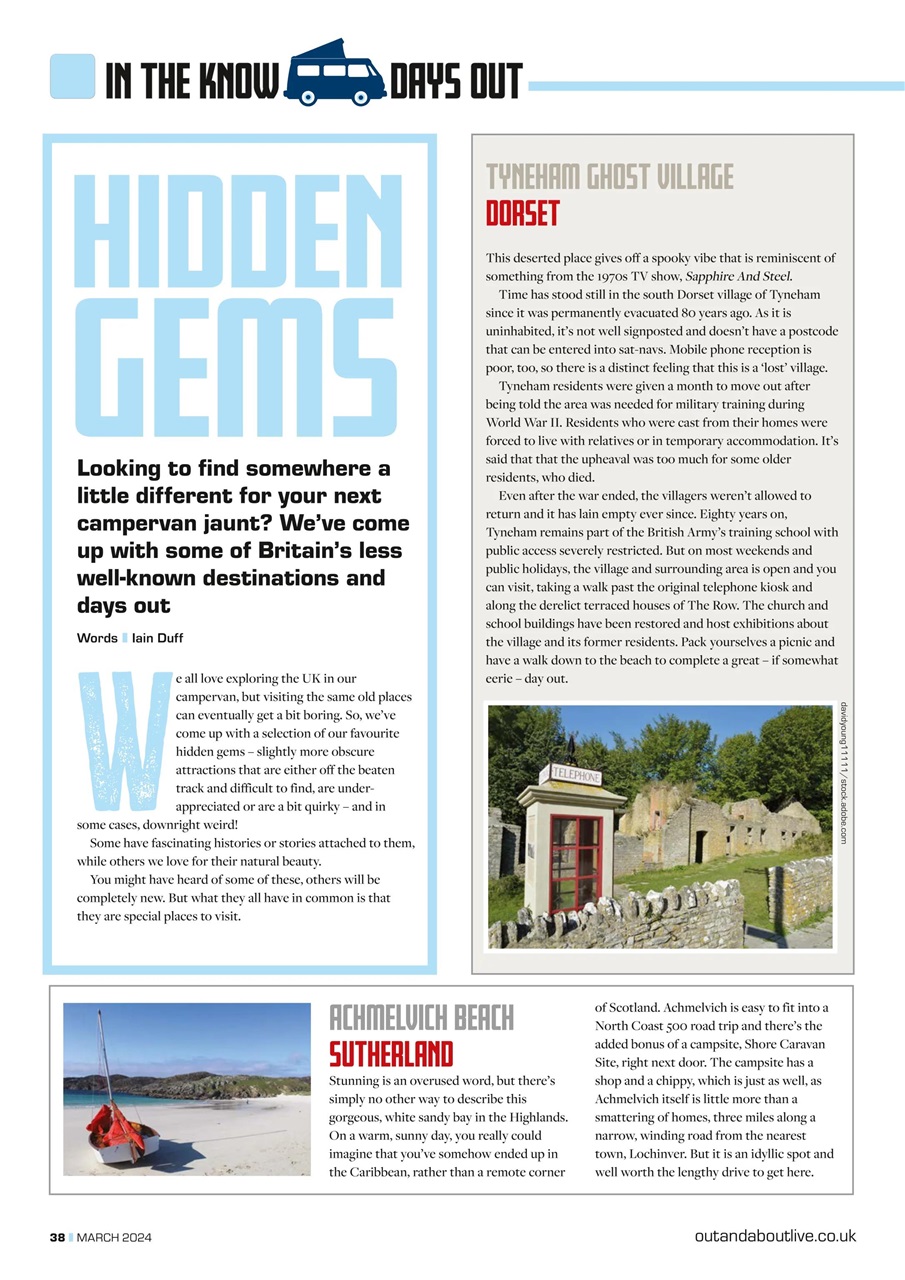 Campervan Preview Pages