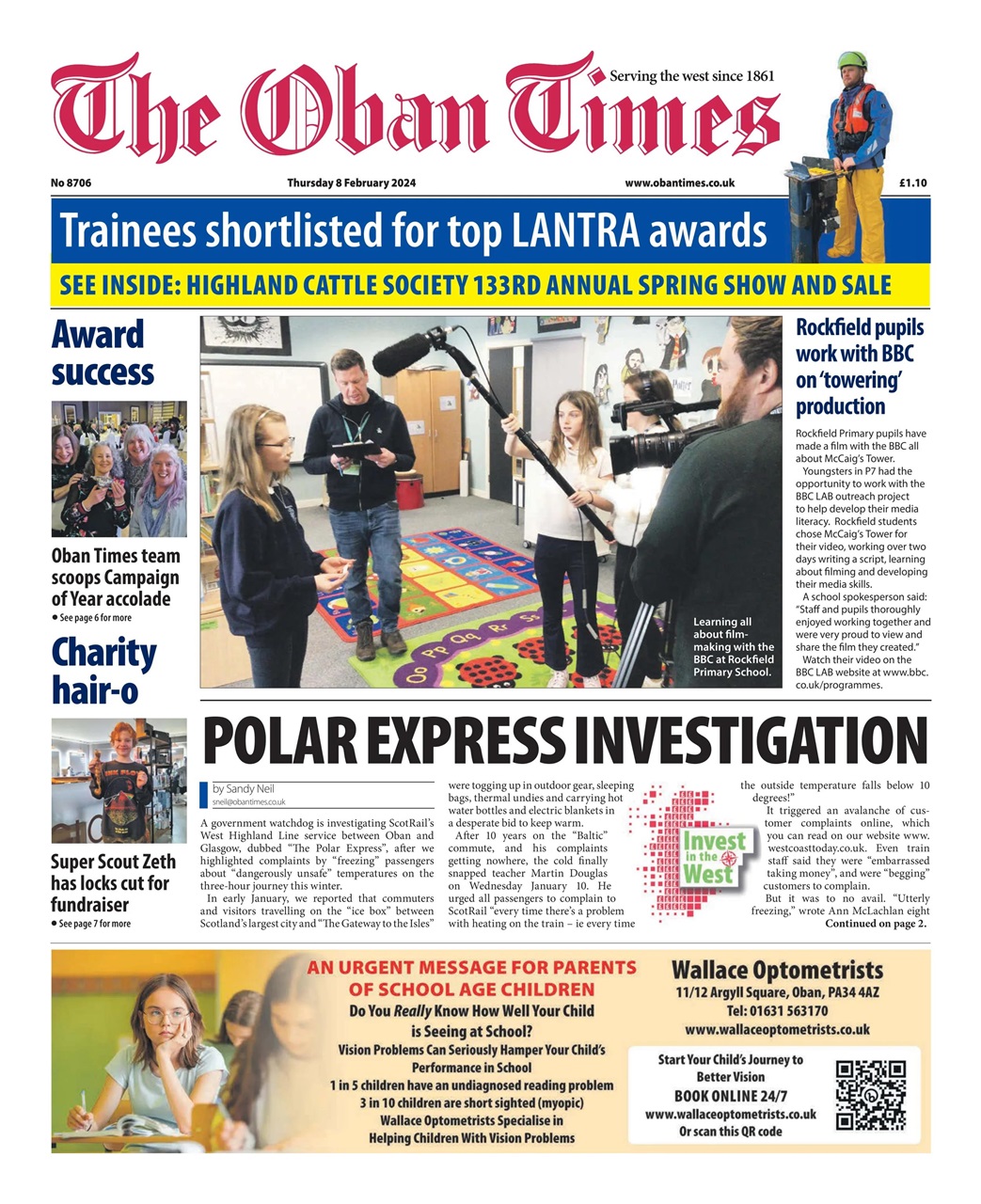 The Oban Times & Lochaber Times Preview Pages