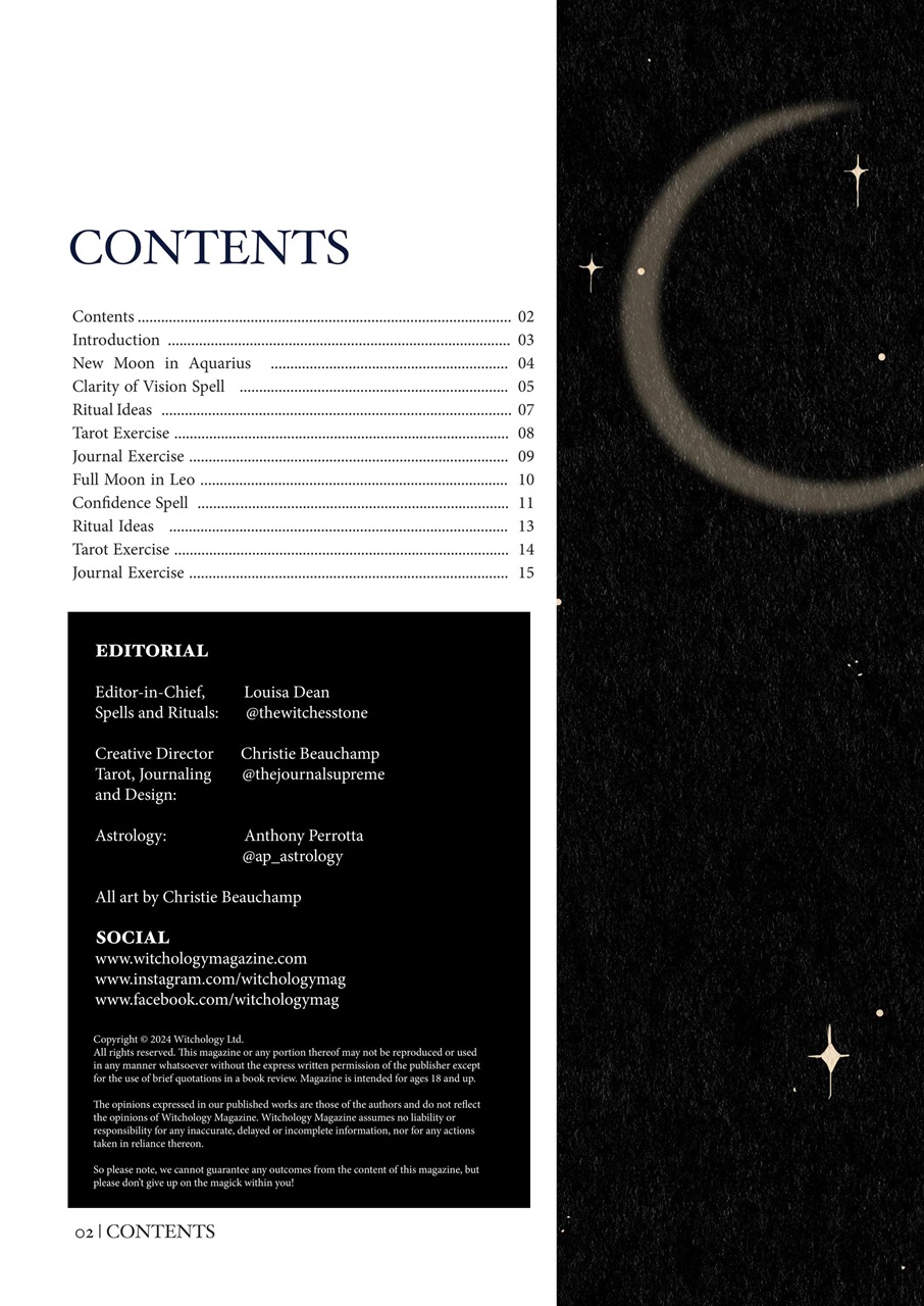 Witchology Magazine Preview Pages